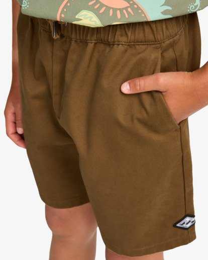 Larry Twill - Elasticated Shorts for Boys 8-16  EBBWS00115