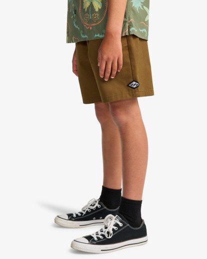 Larry Twill - Elasticated Shorts for Boys 8-16  EBBWS00115