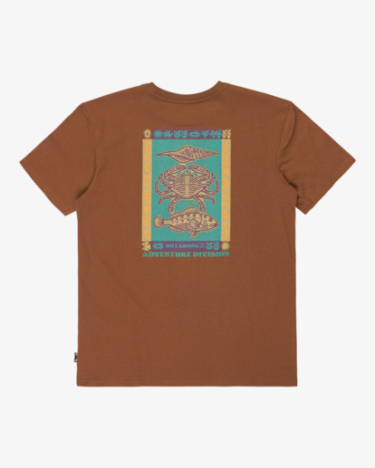 billabong, Fauna - Short Sleeve T-Shirt for Boys 8-16, RUST (crc0) Fauna - Short Sleeve T-Shirt for Boys 8-16  EBBZT00190
