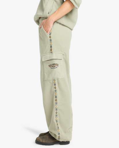 billabong, Winter Camp - Cargo trainingsbroek voor Dames, SEAGRASS (ghj0) Winter Camp - Cargo Tracksuit Bottoms for Women  EBJFB03001