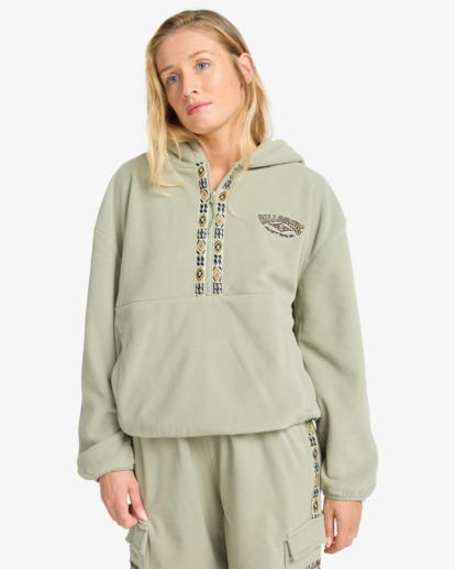 Winter Camp - Half-Zip Hoodie for Women  EBJFT00154