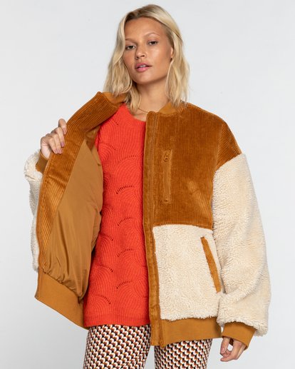 Wave Melody - Sherpa Jacket for Women  EBJJK00114