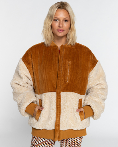 Wave Melody - Sherpa Jacket for Women  EBJJK00114