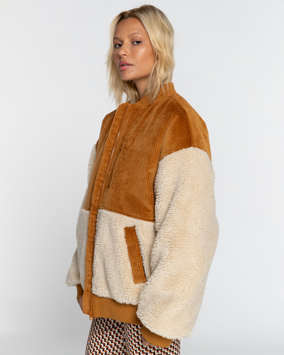Wave Melody - Sherpa Jacket for Women  EBJJK00114