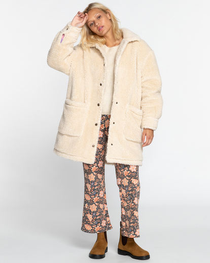 Night Ride - Sherpa Coat for Women  EBJJK00133