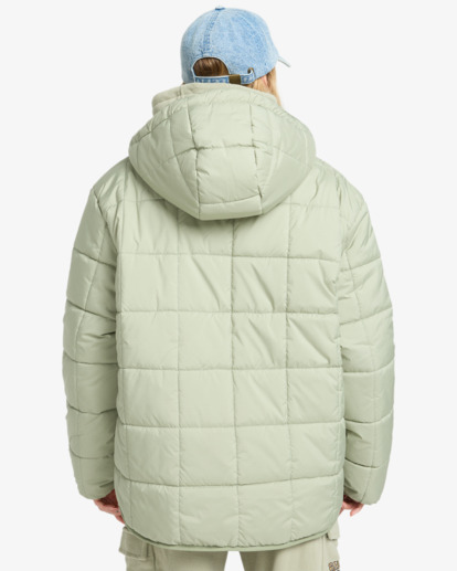 Happy Camper - Puffer Jacket With Hood for Women  EBJJK00165
