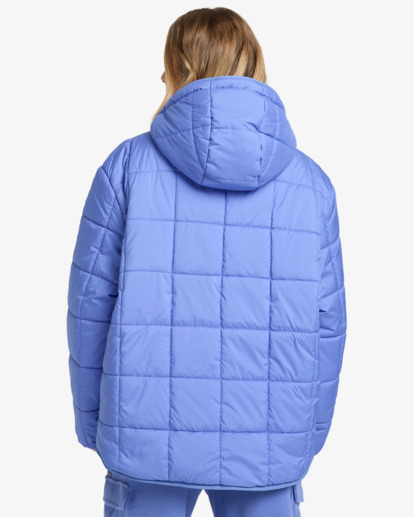 Happy Camper - Puffer Jacket With Hood for Women  EBJJK00165