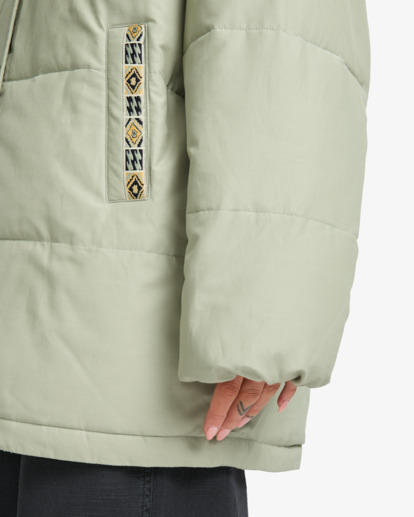 billabong, Magic Puffer - Chaqueta acolchada para mujer, SEAGRASS (ghj0) Magic Puffer - Down Jacket for Women  EBJJK00166