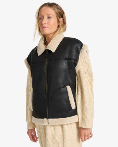 Night Light - Faux Shearling Jacket for Women  EBJJK00177