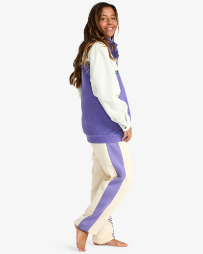 billabong, Set The Wave - Veste en velours côtelé pour Femme, PURPLE ASH (skw0) Set The Wave - Corduroy Jacket for Women  EBJJK00179