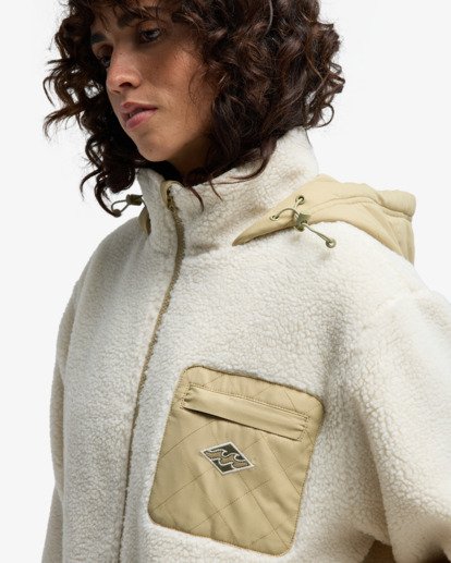 billabong, Northern Shore - Chaqueta con cremallera para mujer, GREEN ASH (gah) Northern Shore - Zip-Up Jacket for Women  EBJJK00181