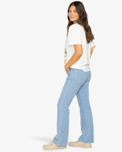 Wave - Wide Leg Corduroy Pant for Women  EBJNP00122