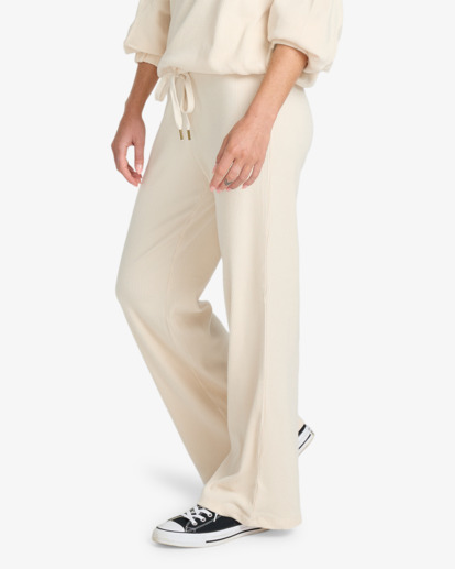 billabong, Keep It Straight - Broek met Volle lengte voor Dames, WHITECAP (wcp) Keep It Straight - Full Length Trousers for Women  EBJNP00134
