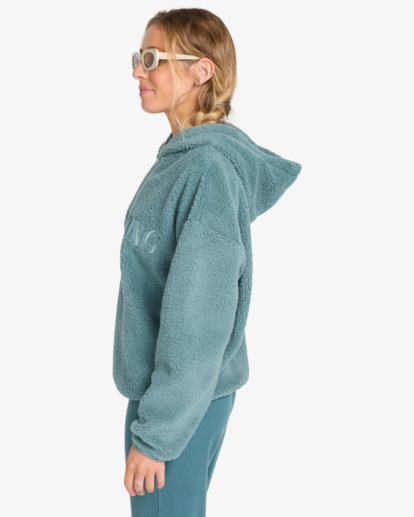 billabong, Ready To Go - Forro polar para mujer, SLATE BLUE (slb) Ready To Go - Polar Fleece for Women  EBJPF00117