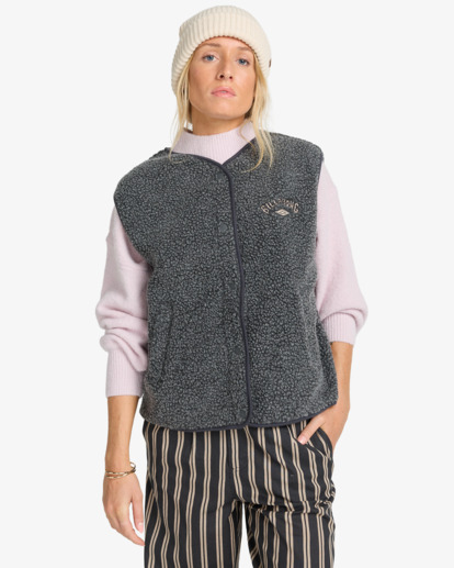 Be Happy - Sherpa Vest for Women  EBJPF00118