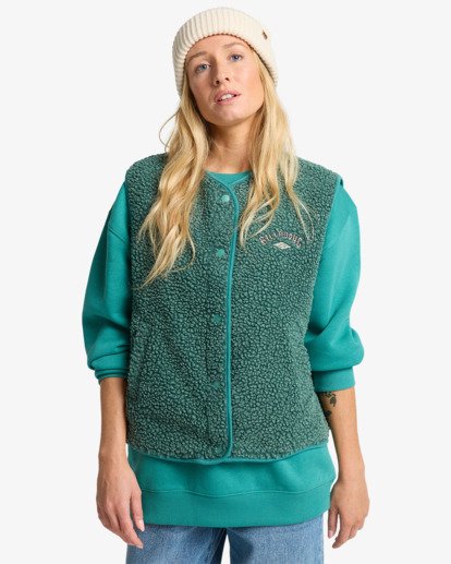 Be Happy - Sherpa Vest for Women  EBJPF00118