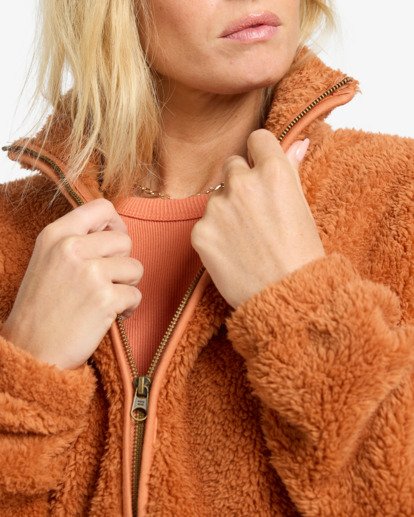 billabong, Bring The Sun - Pulli mit Reißverschluss für Frauen, SUNBURNT (clt0) Bring The Sun - Full Zip Pullover for Women  EBJPF00120