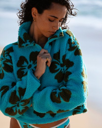 Holiday Cropped - Half Zip Fleece for Women  EBJPF00123