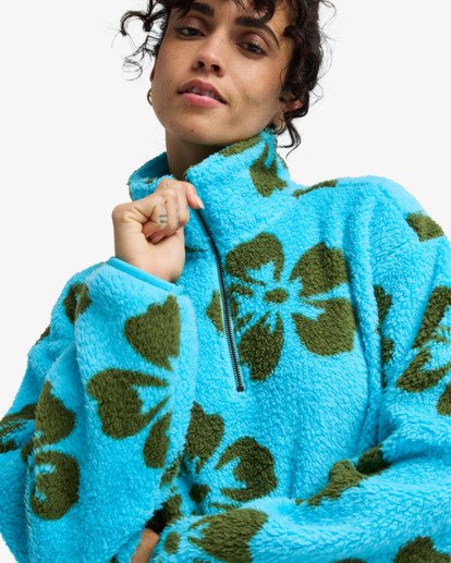 Holiday Cropped - Half Zip Fleece for Women  EBJPF00123