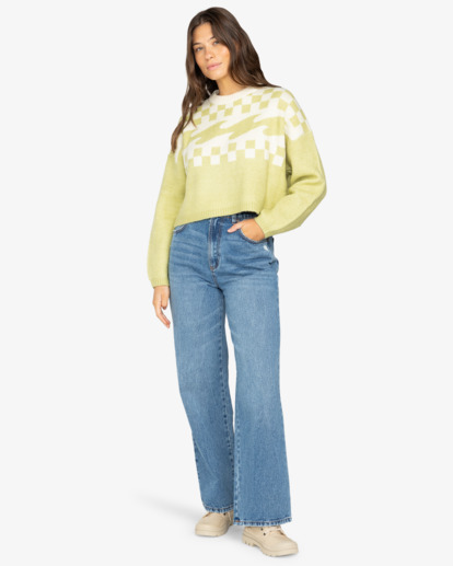 Palm Forever - Crew Neck Jumper for Women  EBJSW00123