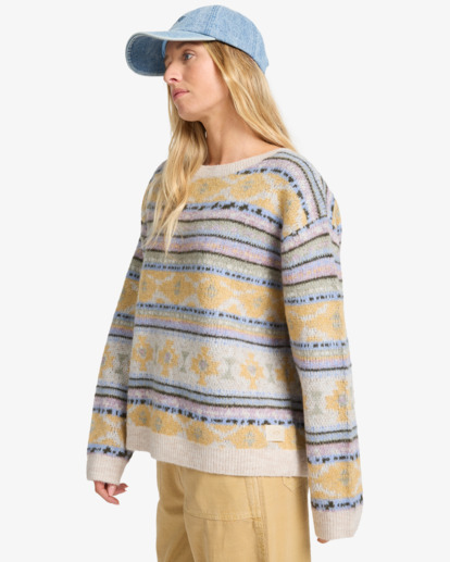 billabong, Camp - Pull pour Femme, WHITECAP (wcp) Camp - Jumper for Women  EBJSW00134
