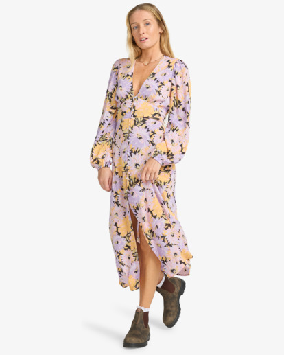 billabong, Cool Night - Midi dress for Women, MULTICO (wbt0) Cool Night - Midi dress for Women  EBJWD00150