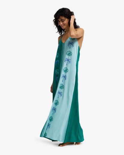 Gypsy Colorblock - V-Neck Dress for Women  EBJWD00175