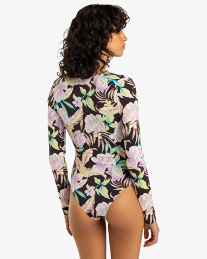 Shadow Tropic - Long Sleeves One-Piece Swimsuit for Women  EBJWR03029