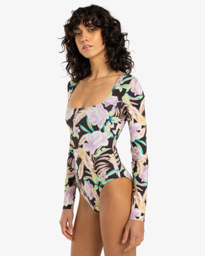 Shadow Tropic - Long Sleeves One-Piece Swimsuit for Women  EBJWR03029