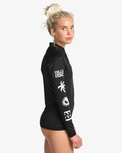 Surf Capsule - Front-Zip Long Sleeves Surf T-Shirt for Women  EBJWR03034