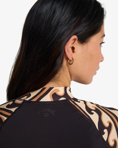 Tropic Surf Print - Long Sleeve Rash Vest for Women  EBJWR03048