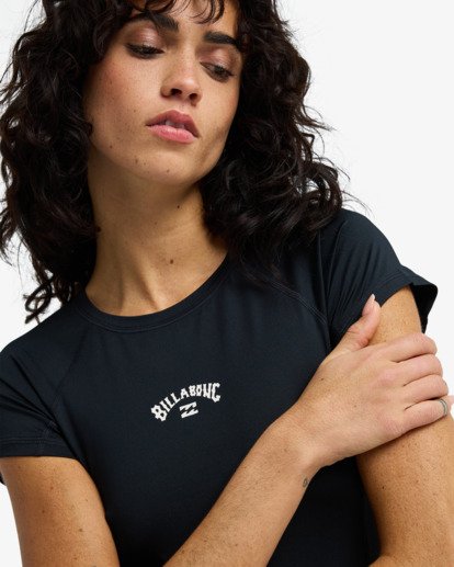 Crop Lycra - Short Sleeve Cropped Rash Vest for Women  EBJWR03050