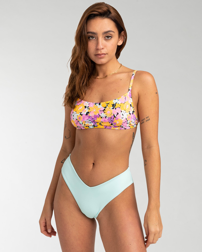 Sol Searcher Fiji - Women's Blue Cheeky Bikini Bottoms | Billabong