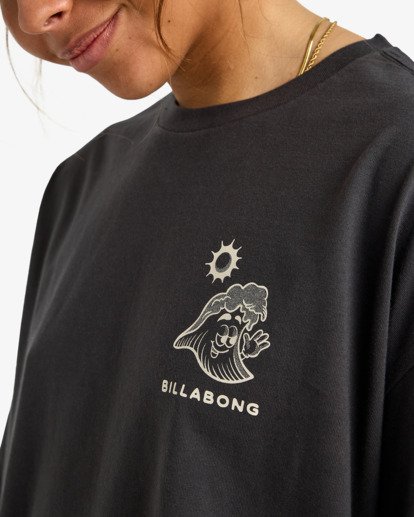billabong, The Great Waves - Short Sleeve T-Shirt for Women, BLACK (blk) The Great Waves - Short Sleeve T-Shirt for Women  EBJZT00475