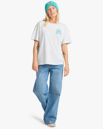 billabong, Always Looking - Short Sleeve T-Shirt for Women, LIGHT GREY HEATHER (lgh) Always Looking - Short Sleeve T-Shirt for Women  EBJZT00496
