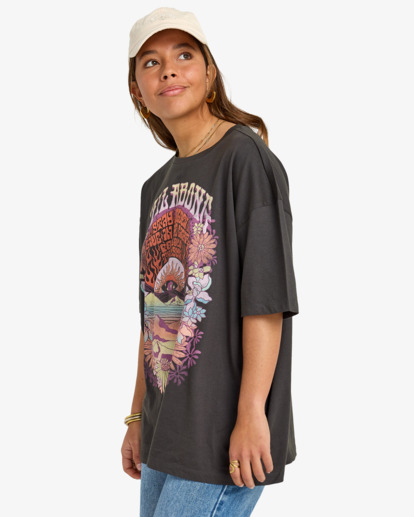 billabong, Golden Child - Short Sleeve T-Shirt for Women, OFF BLACK (ofb) Golden Child - Short Sleeve T-Shirt for Women  EBJZT00554