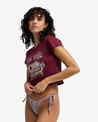 Catch Some Sun - Cropped T-Shirt for Women  EBJZT00564