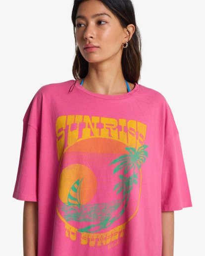 Sunrise To Sunset 2 - Short Sleeve T-Shirt for Women  EBJZT00585