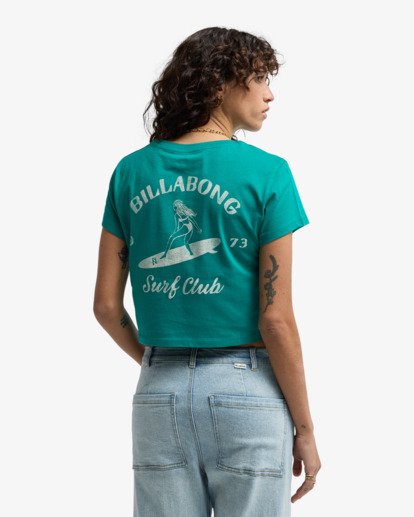 Surf The Waves - Cropped T-Shirt for Women  EBJZT00586