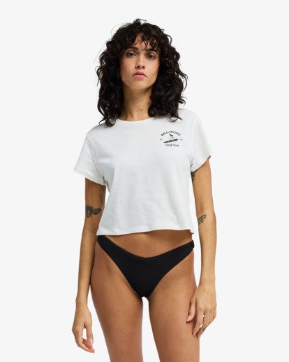 Surf The Waves - Cropped T-Shirt for Women  EBJZT00586