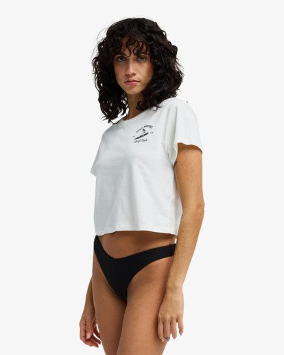 Surf The Waves - Cropped T-Shirt for Women  EBJZT00586