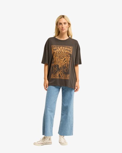 billabong, Right Place Right Time - T-shirt met korte mouwen voor Dames, OFF BLACK (ofb) Right Place Right Time - Short Sleeve T-Shirt for Women  EBJZT00600