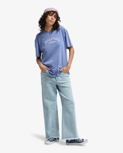 billabong, Australian Roots - T-shirt met korte mouwen für Dames, STONE BLUE (snb) Australian Roots - Short Sleeve T-Shirt for Women  EBJZT00605