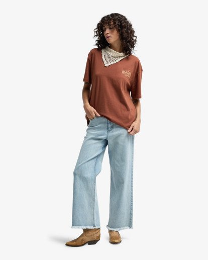 billabong, Fresh Glance - T-shirt met korte mouwen für Dames, COWHIDE (cow) Fresh Glance - Short Sleeve T-Shirt for Women  EBJZT00606