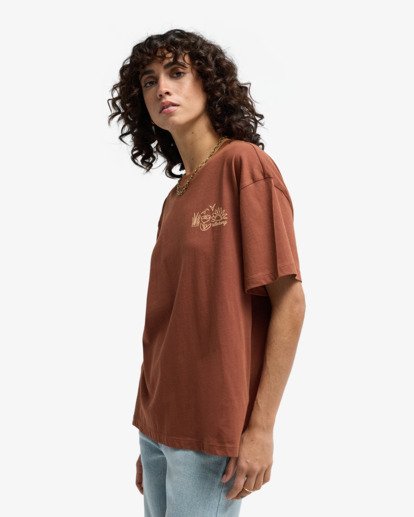 billabong, Fresh Glance - T-shirt met korte mouwen für Dames, COWHIDE (cow) Fresh Glance - Short Sleeve T-Shirt for Women  EBJZT00606