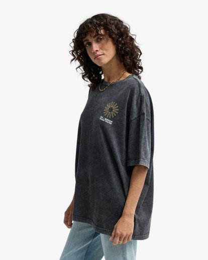 billabong, Sunshine Chaser - T-shirt met korte mouwen für Dames, OFF BLACK (ofb) Sunshine Chaser - Short Sleeve T-Shirt for Women  EBJZT00607