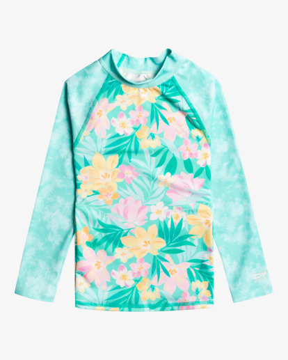 Billie Logo - Long Sleeve UPF 50 Rash Vest for Girls 2-7  EBOWR00100