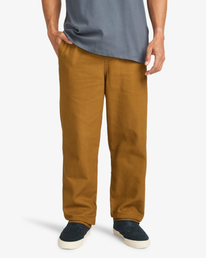 Larry Canvas - Elasticated Denim Trousers With Drawcord for Men  EBYDP03004