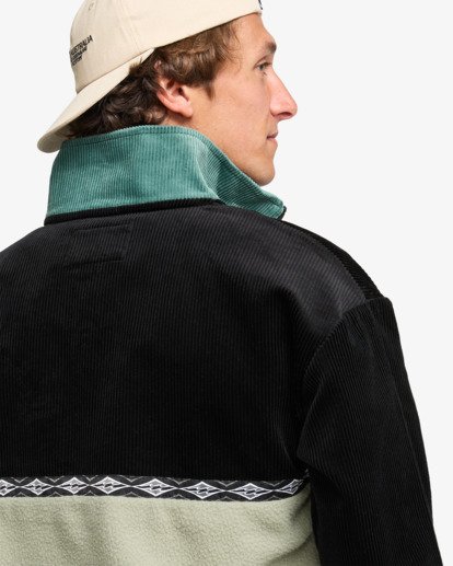 billabong, Space Lobster - Pullover mit Reißverschlusskragen für Männer, SAGEBRUSH (bmr0) Space Lobster - Half Zip Jumper for Men  EBYFT00143
