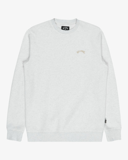 billabong, Arch Cr - Crew Sweatshirt for Men, OATMEAL HEATHER (oah) Arch Cr - Crew Sweatshirt for Men  EBYFT00146